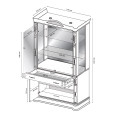 Сервант 2Дв Чикаго / Chicago Радика Біж MiroMark CH-12-RB/WB