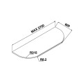 Столешница 38мм R3 закругленная с двух сторон Дуб Латте KS-35-OK MiroMark