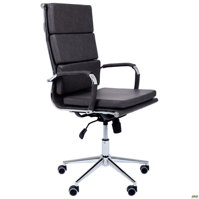 Кресло Slim FX HB Хром Tilt WAX Black Grey AMF