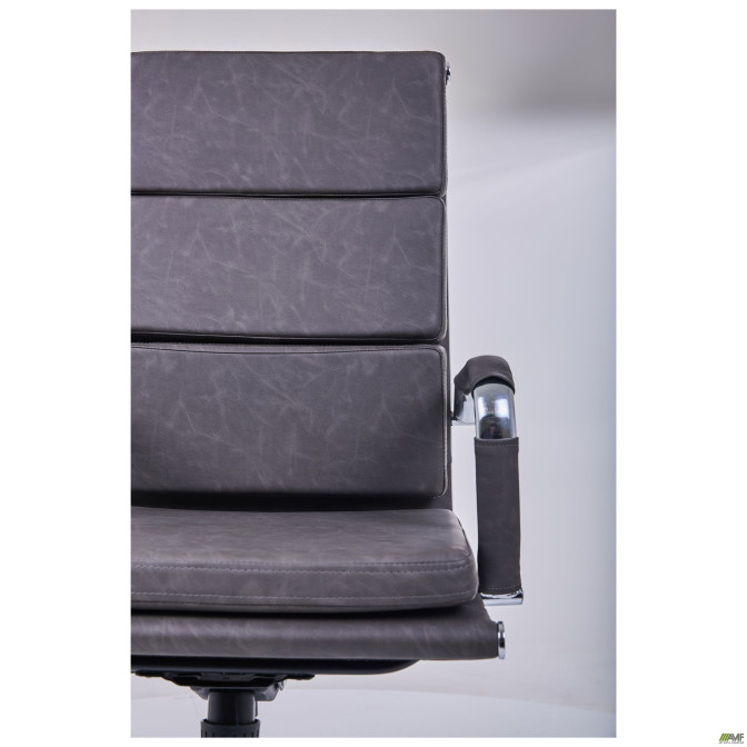Кресло Slim FX HB Хром Tilt WAX Black Grey AMF