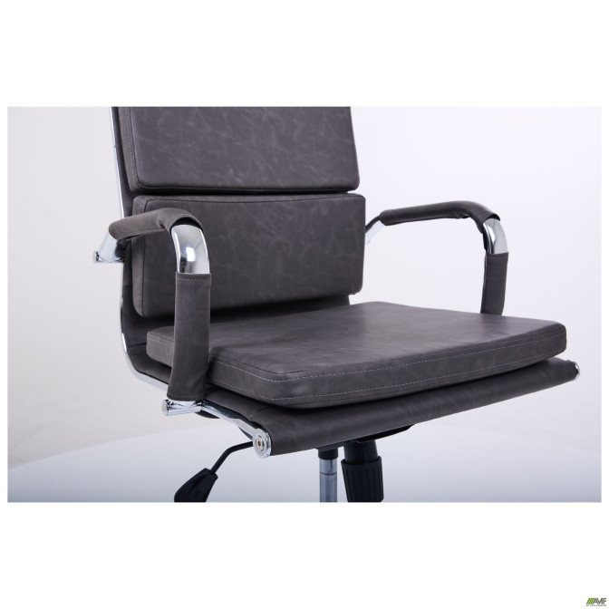 Кресло Slim FX HB Хром Tilt WAX Black Grey AMF