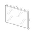 Дзеркало 900*600 Тібо / Tibo MiroMark TB-81-WM