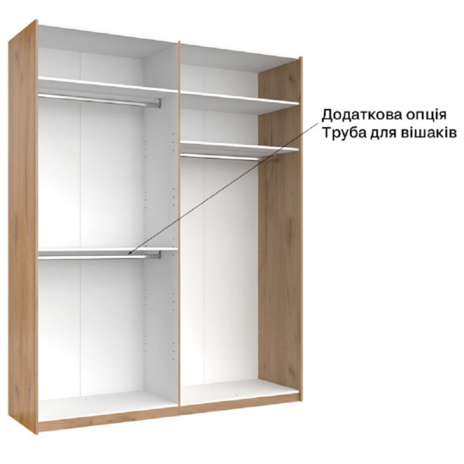 Шафа-купе 2,0х2,4 Фемелі / Family Глянець Білий MiroMark FM-85-WB