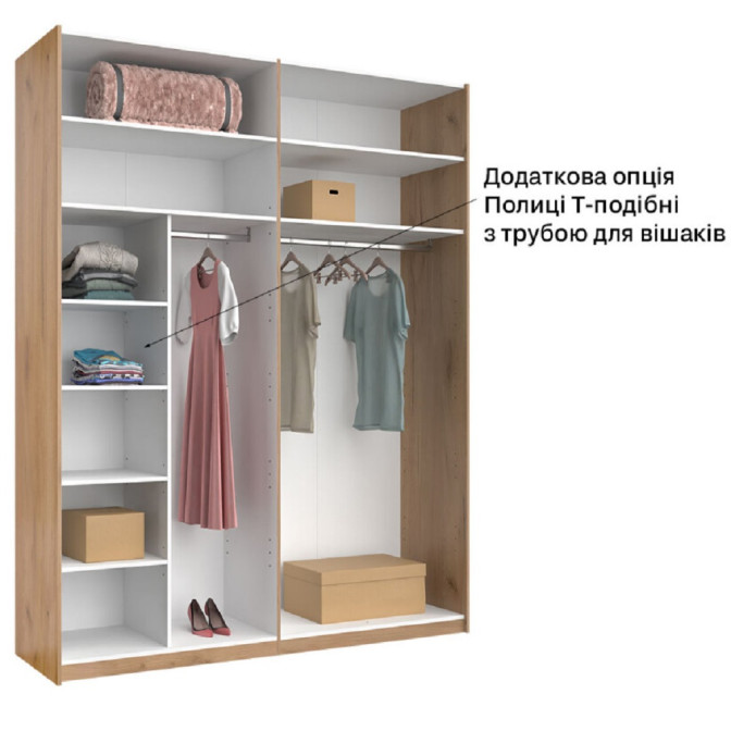 Шафа-купе 2,0х2,4 Фемелі / Family Глянець Білий MiroMark FM-85-WB