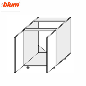 Кухонна секція Міленіум WG нижня 60НМ/820 2дв Мийка Pro Blum ML-072W/01 MiroMark
