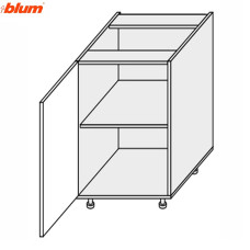 Кухонная секция Валенсия нижняя 45Н/820 1дв Pro Blum VL-046W/9003 MiroMark