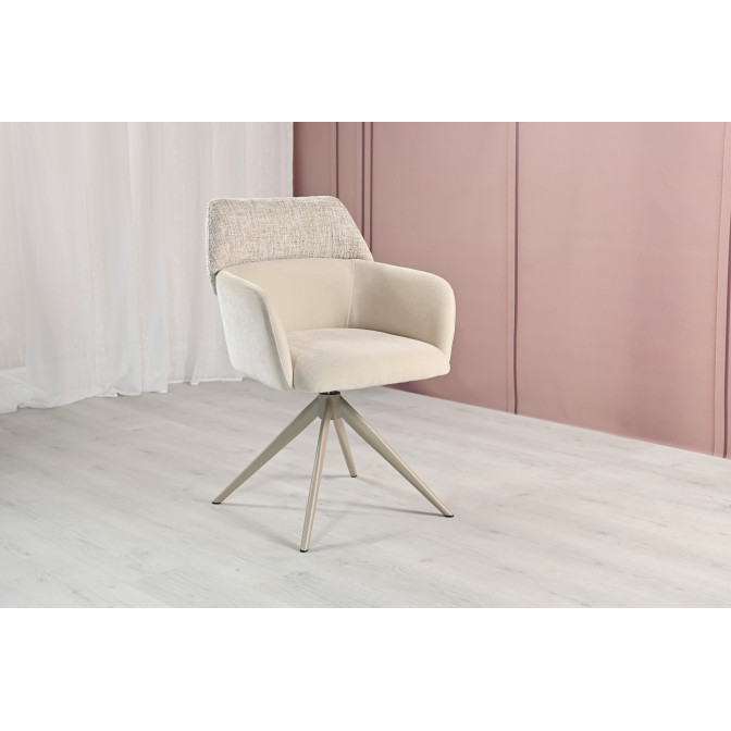 Стул поворотный R-165 тофу  +  капучино Vetro mebel