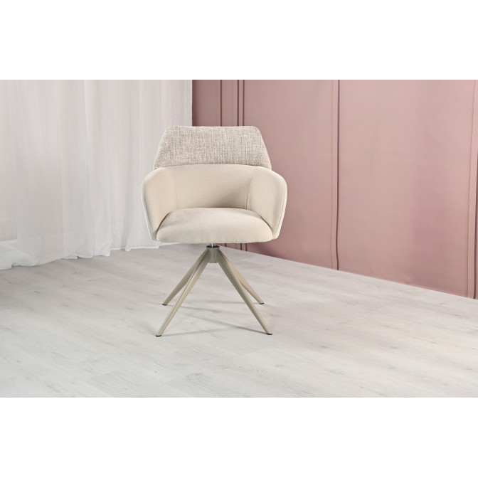 Стул поворотный R-165 тофу  +  капучино Vetro mebel