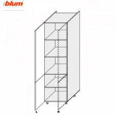 Кухонная секция Миллениум WG Пенал 60П/2140 Pro Blum Правая ML-764W/01R MiroMark
