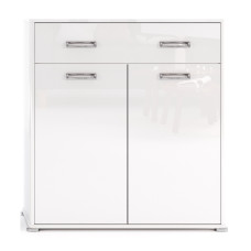 Комод 2Дв 1Ящ Белла / Bella Глянець Білий MiroMark BL-62-WB