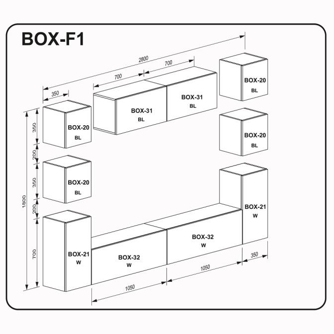 Вітальня BOX F1 MiroMark фото