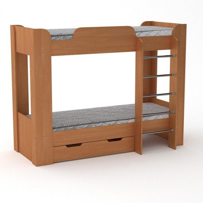 Ліжко двоярусне Твікс-2 з ящиком Компаніт фото