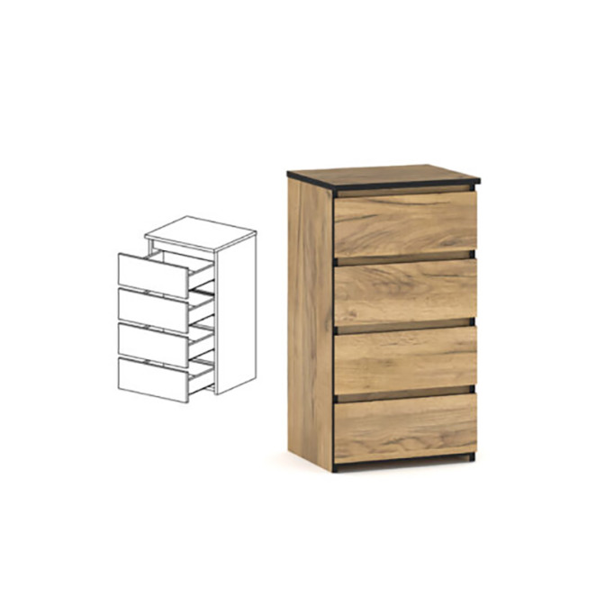 Комод Бруклин 4Ш Mebel Servise