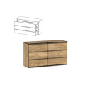 Комод Бруклин 6Ш Mebel Servise