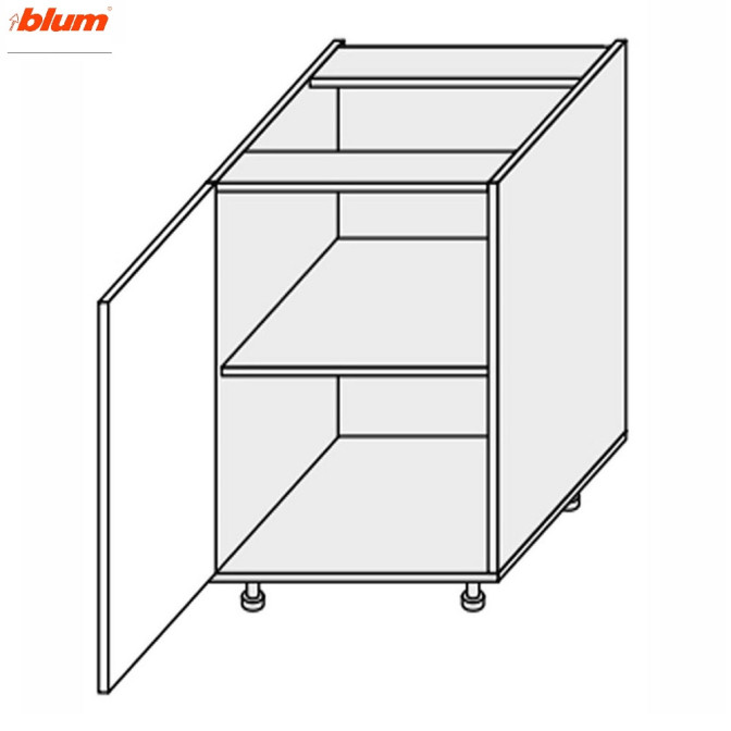 Кухонна секція Вінтаж нижня 50Н/820 1дв Pro Blum VN-051W/9003 MiroMark