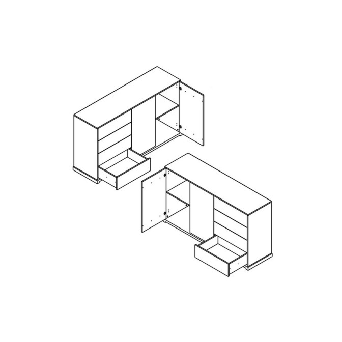 Комод Стемма KOM2D4S BRW Україна