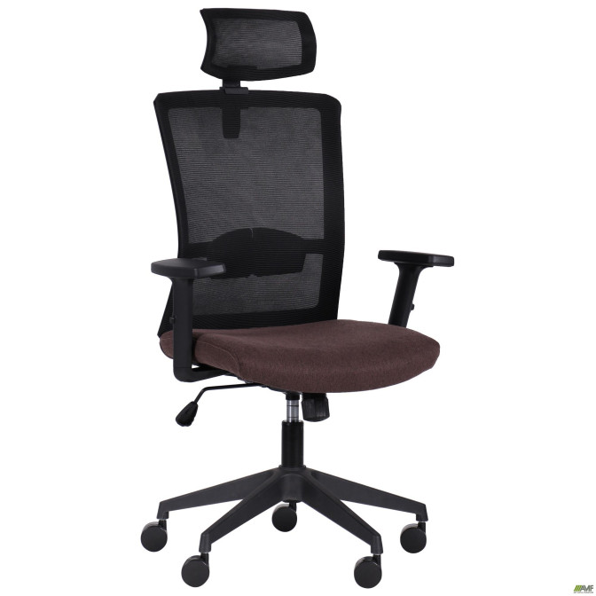 Кресло Uran Black HR сиденье Сидней-26/спинка Сетка SL-00 черная AMF