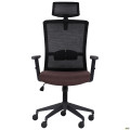 Кресло Uran Black HR сиденье Сидней-26/спинка Сетка SL-00 черная AMF