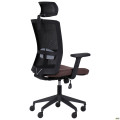 Кресло Uran Black HR сиденье Сидней-26/спинка Сетка SL-00 черная AMF