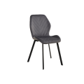 Стул N-54 темно-серый велюр  +  черный Vetro mebel
