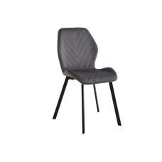 Стул N-54 темно-серый велюр  +  черный Vetro mebel