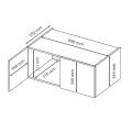 Антресоль 2Дв Тео / Teo Мат Антрацит-Мат Графит MiroMark TO-02-AG