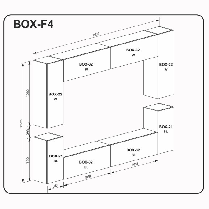 Гостиная BOX F4 MiroMark фото