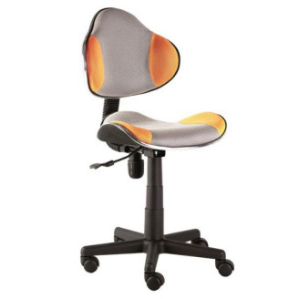 Офісне крісло Q-G2 оранжевий + сірий Signal