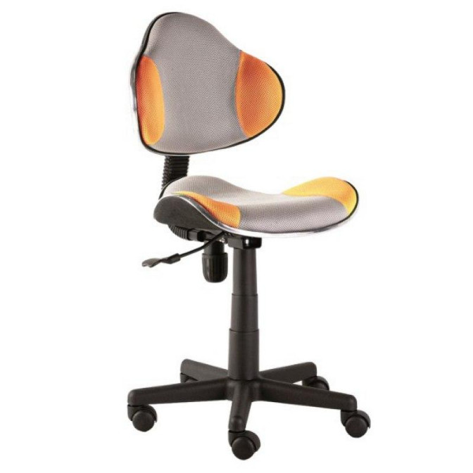 Офісне крісло Q-G2 оранжевий + сірий Signal фото
