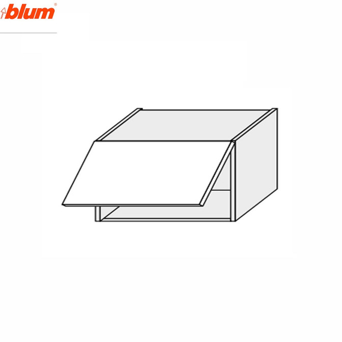 Кухонная секция Винтаж верхняя 80В/360 1дв Aventos Pro Blum VN-181W/9003 MiroMark