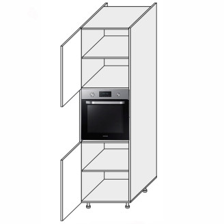 Кухонная секция Глори Пенал 60ПД/2140 Духовка GL-761W/01 MiroMark