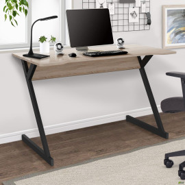 Стол компьютерный Dexter DX1200 (1200х600х750Н) черный графит/Дуб Сонома AMF