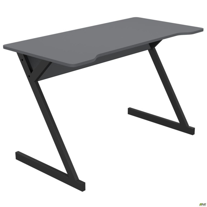 Стіл комп'ютерний Dexter DX1200 (1200х600х750Н) чорний графіт/Сірий Шифер AMF