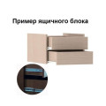 Шкаф-купе Классик-1 Двухдверный ДСП  +  Зеркало Luxe Studio Matroluxe