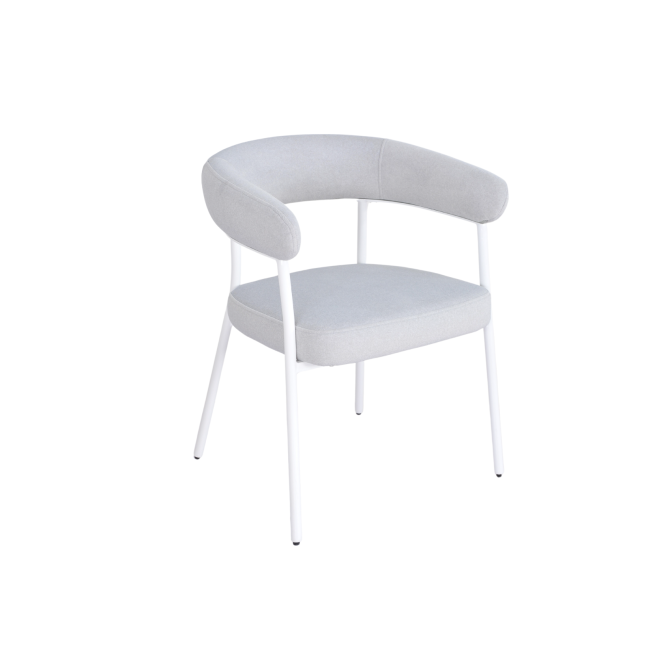 Стул M-230 устричный  +  белый Vetro mebel