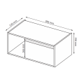 Антресоль Корпус 2Дв Ідея / Idea Глянець Білий MiroMark ID-22-WB