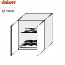 Кухонная секция Миллениум WG верхняя 80ВС/720 2дв Сушка Pro Blum  +  Rejs ML-484W/01 MiroMark