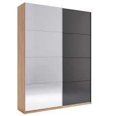 Шафа-купе 1500*2400 Місяць / Luna Дуб Крафт - Мат Лава MiroMark LN-84-LV