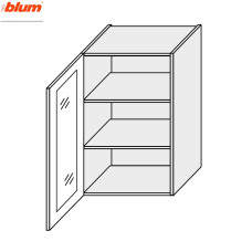 Кухонная секция Валенсия верхняя 40В/900 1дв Витрина Pro Blum VL-545W/9003 MiroMark         