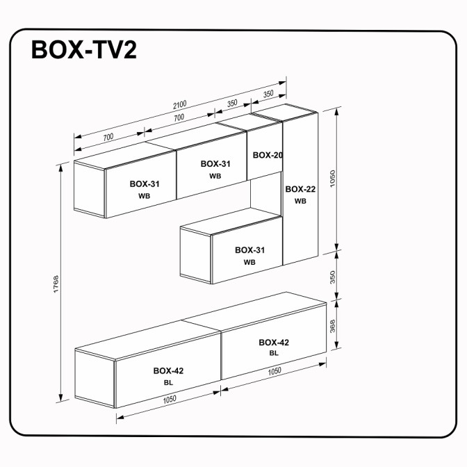 Вітальня BOX TV2 MiroMark фото