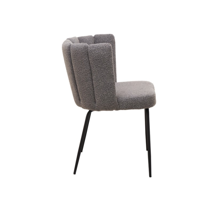Стілець M-200 сірий букле  +  чорний Vetro mebel
