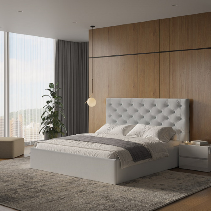 Кровать Мягкая обивка с подъёмным механизмом 1,6х2,0 Ривьера / Riviera MiroMark SF-46-RV