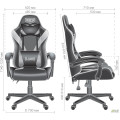 Кресло VR Racer Dexter Djaks черный/белый AMF