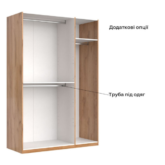 Шкаф Доминика 3Дв без зеркал MiroMark фото