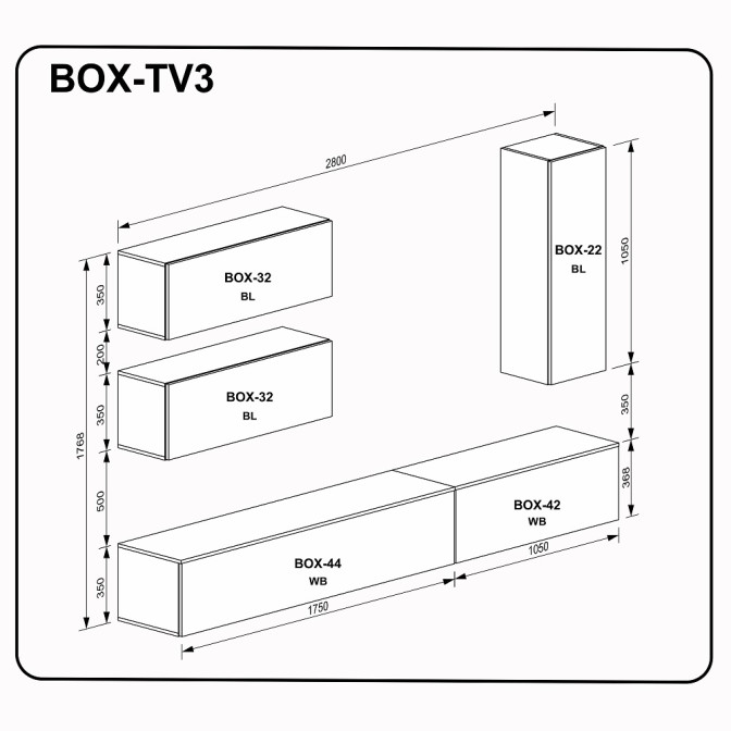 Вітальня BOX TV3 MiroMark фото