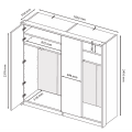 Шкаф 4Дв Бруно / Bruno Кашемир MiroMark BR-24-CM