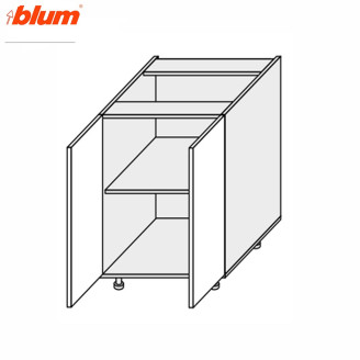 Кухонна секція Міленіум WG нижня 60Н/820 2дв Pro Blum ML-071W/01 MiroMark
