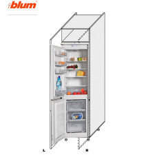 Кухонная секция Миллениум WG Пенал 60ПХ/2140 Холодильник Pro Blum Левая ML-767W/01L MiroMark 