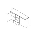 Комод Томас KOM2D3S BRW Україна