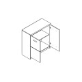 Комод Шанталь KOM2D BRW Україна